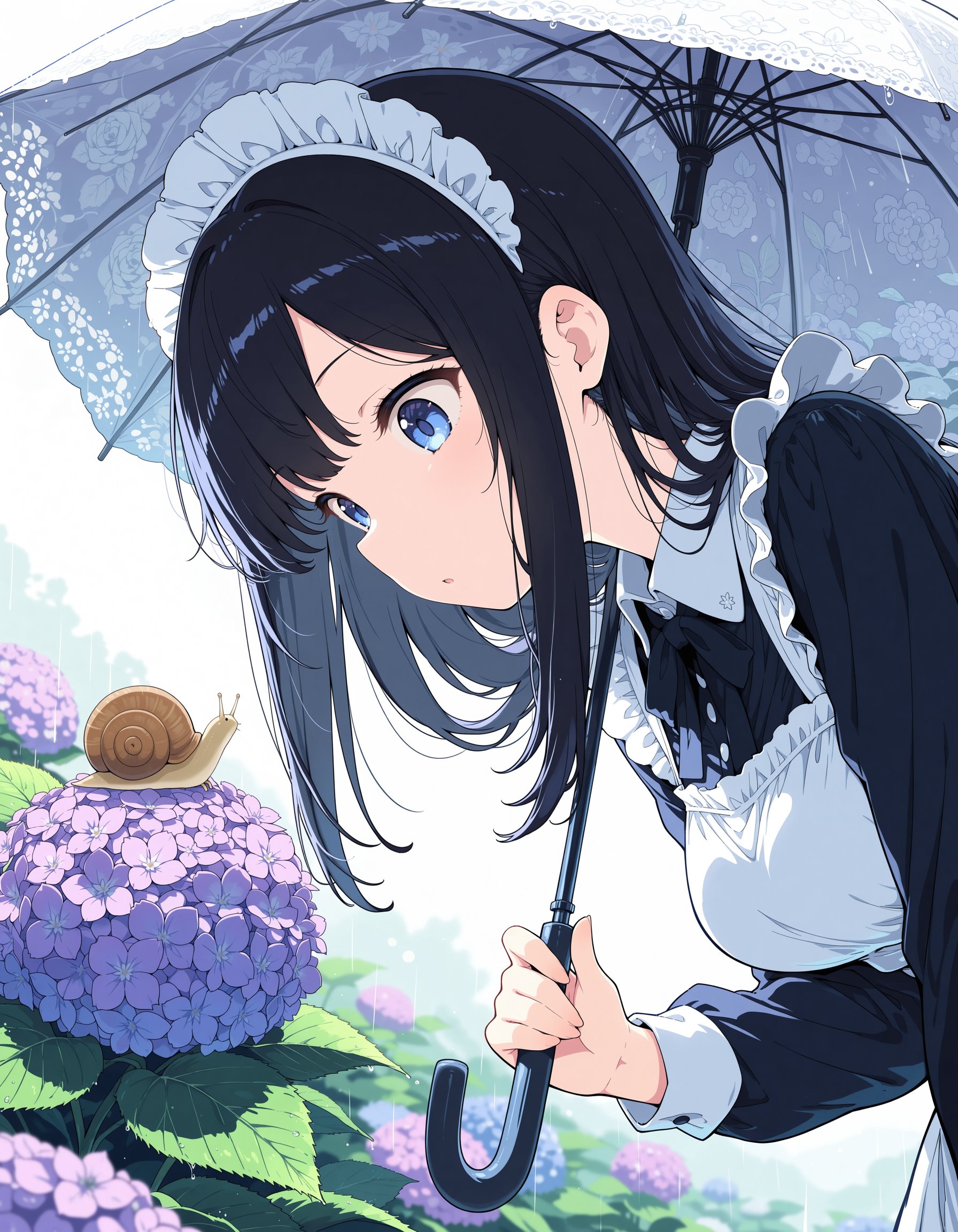 カタツムリとメイドさん