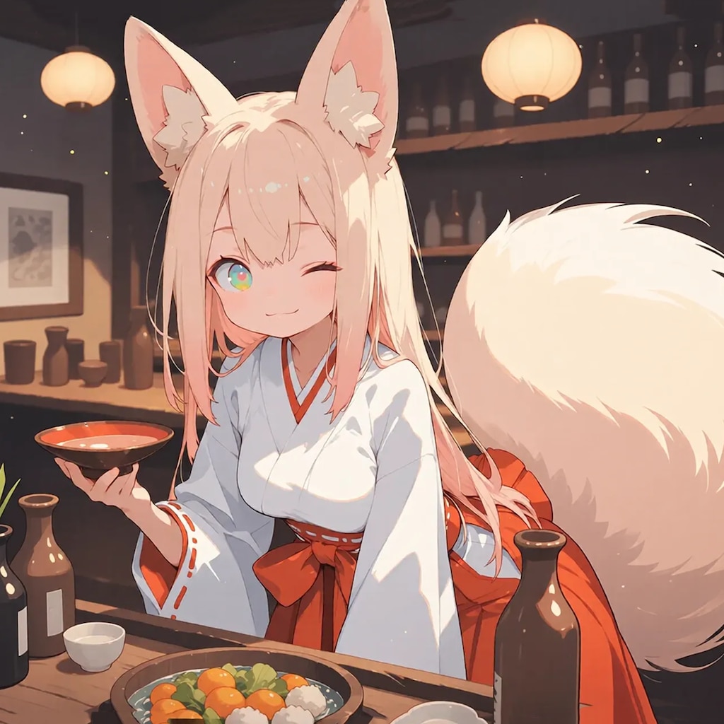 キツネ巫女が居座る居酒屋