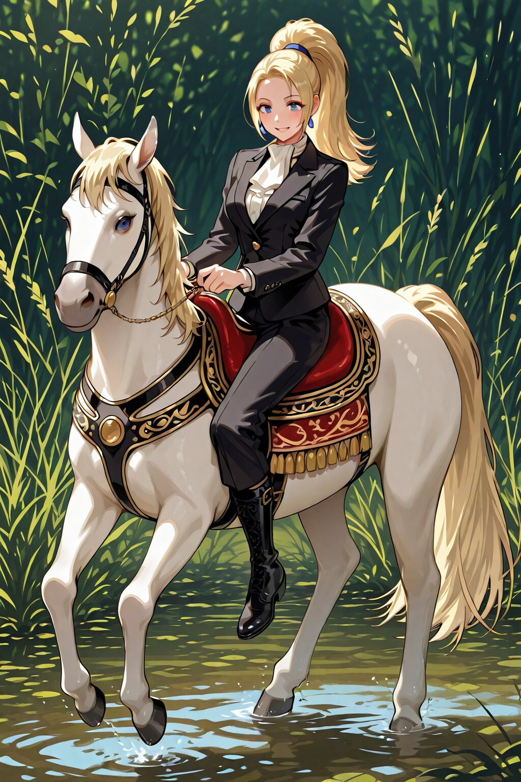 クール間諜ヨランド・オブスクリテのプロヴァンス乗馬