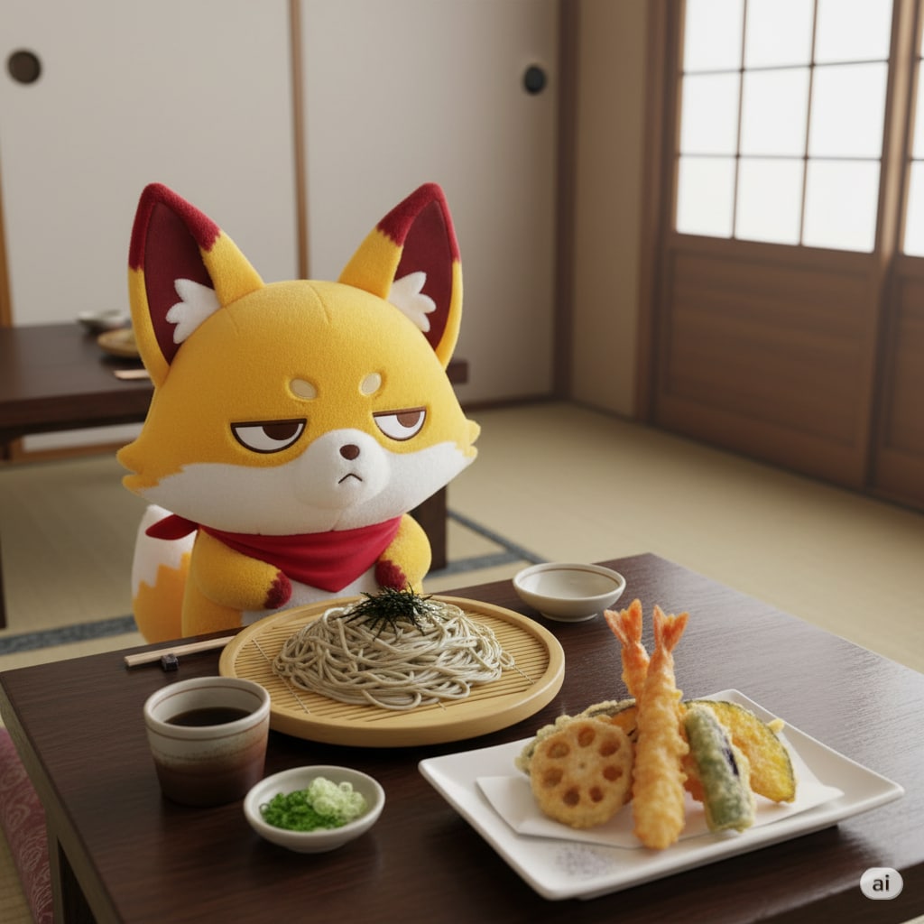 【狐独のグルメ】十割天ざるそば | の人気AIイラスト・グラビア