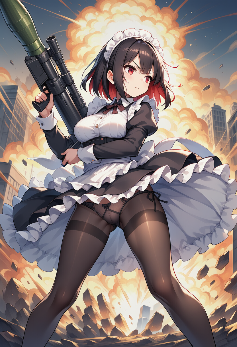 敵を爆殺するのはメイドの務めですので