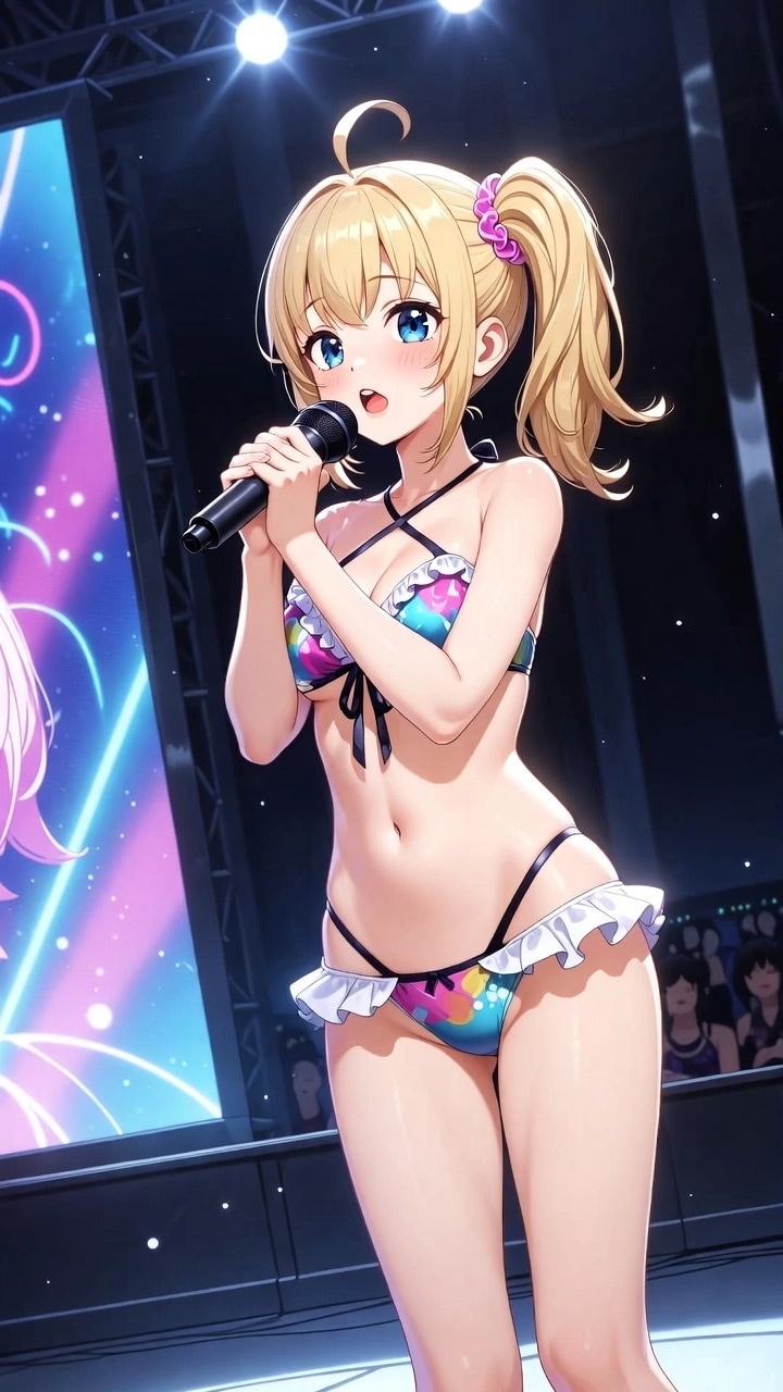 歌うアイドル