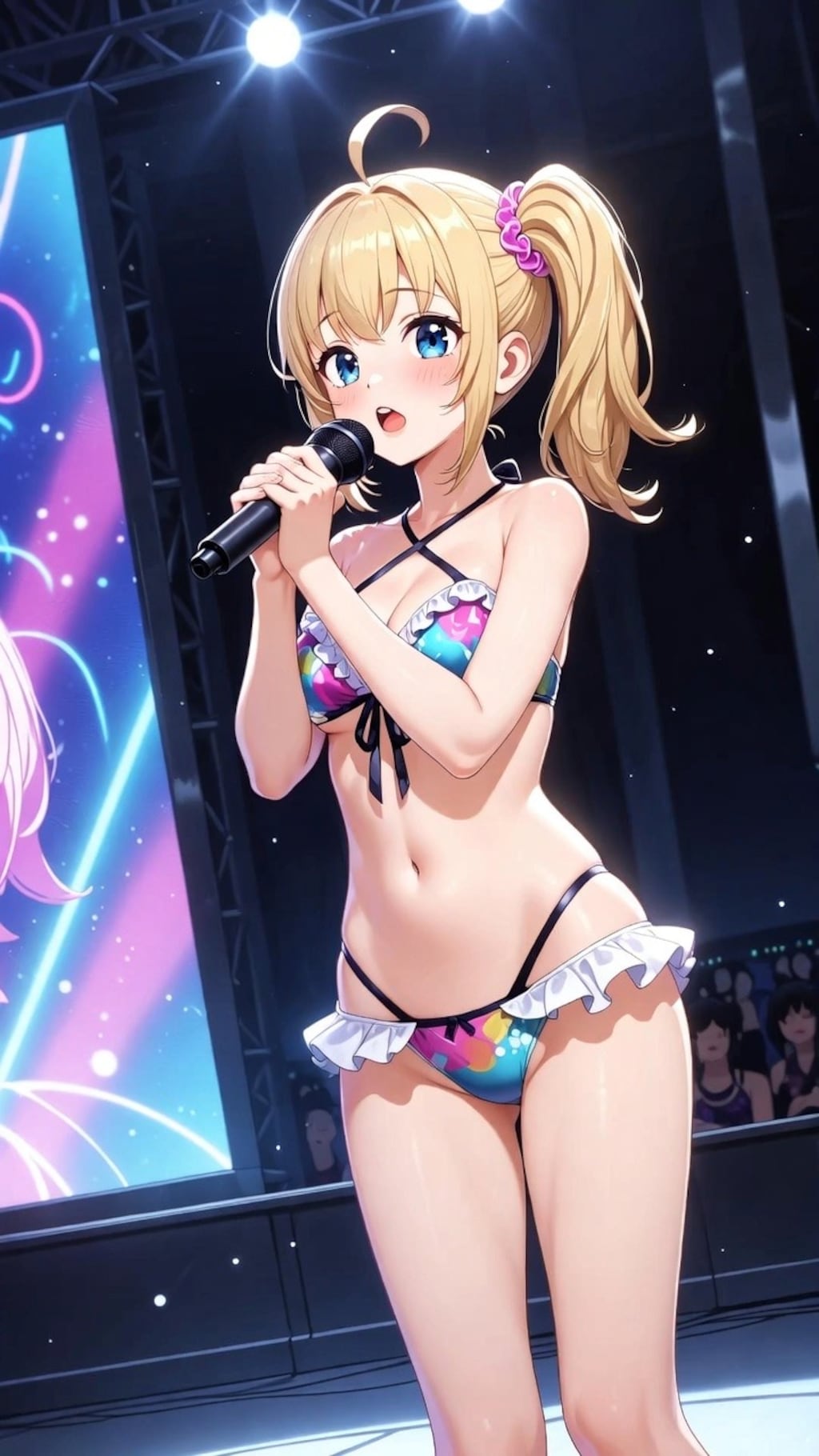 歌うアイドル