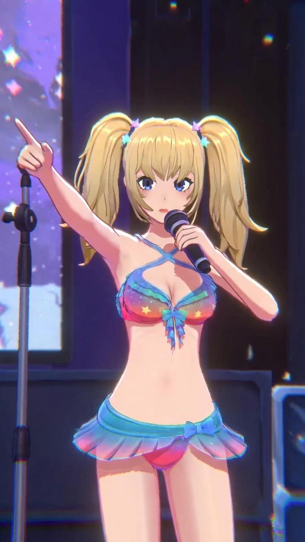 歌うアイドル