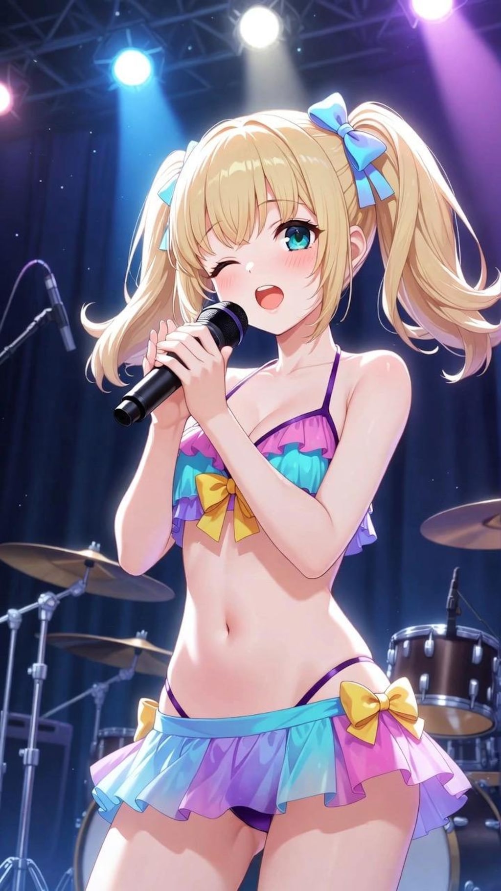 歌うアイドル