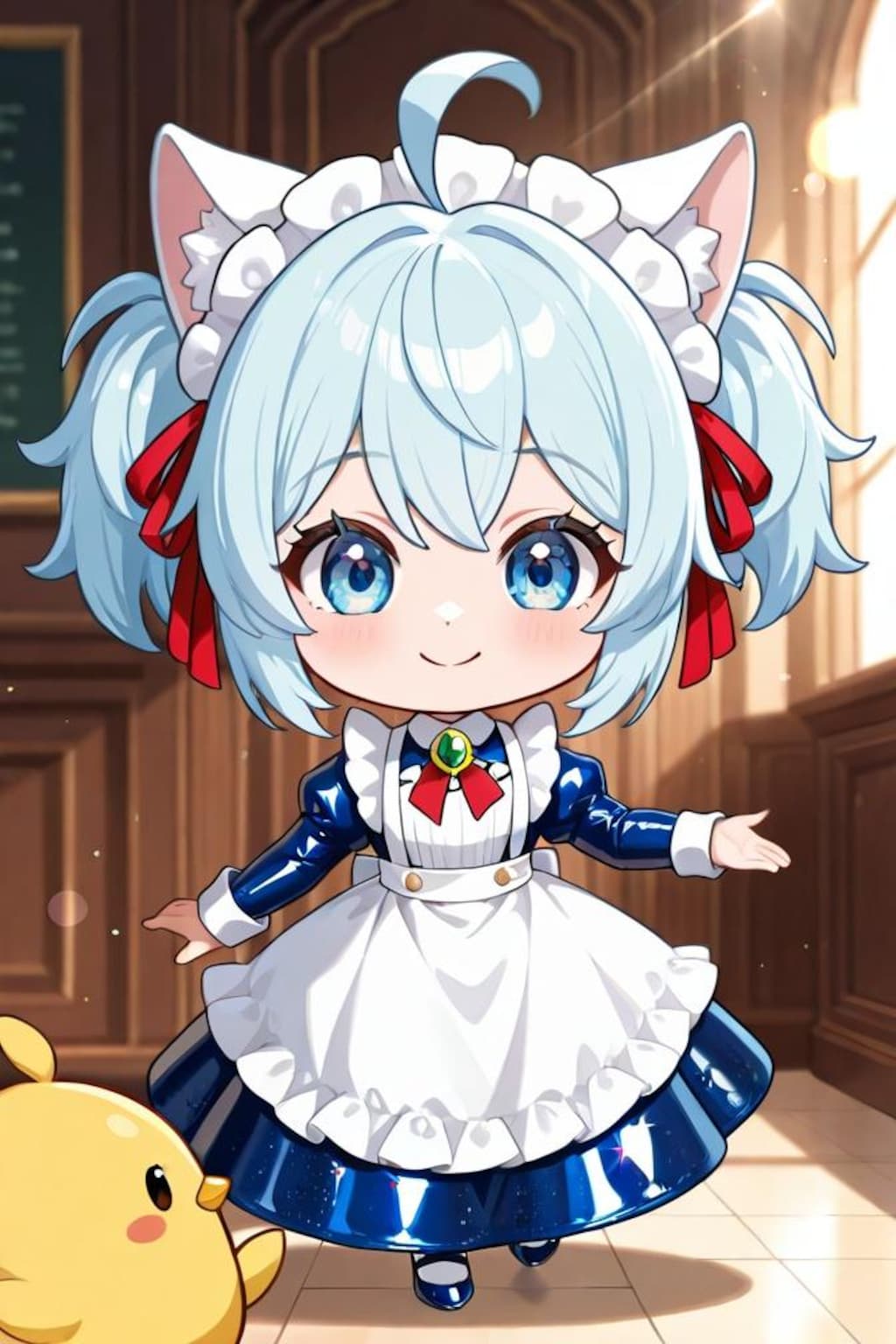 猫耳ちゃんとひよこ