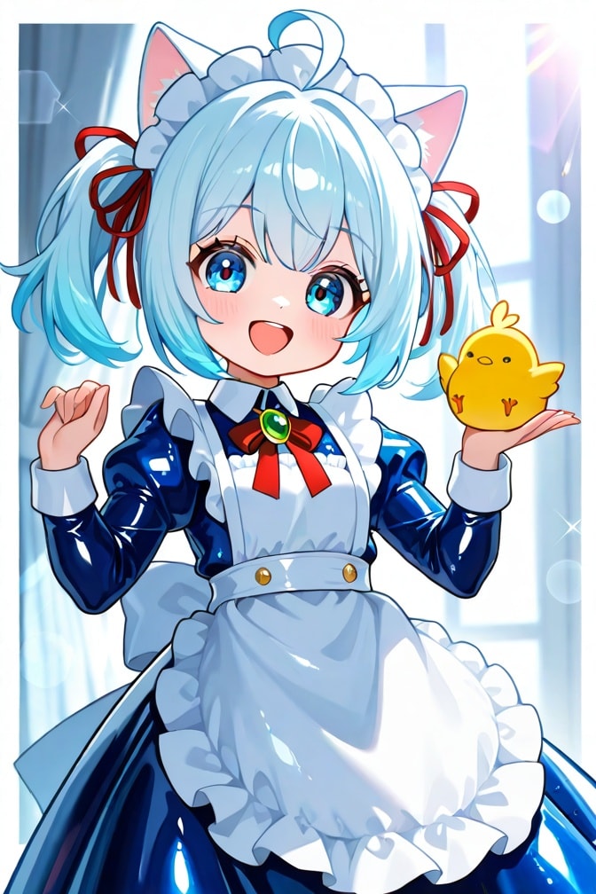 猫耳ちゃんとひよこ | の人気AIイラスト・グラビア