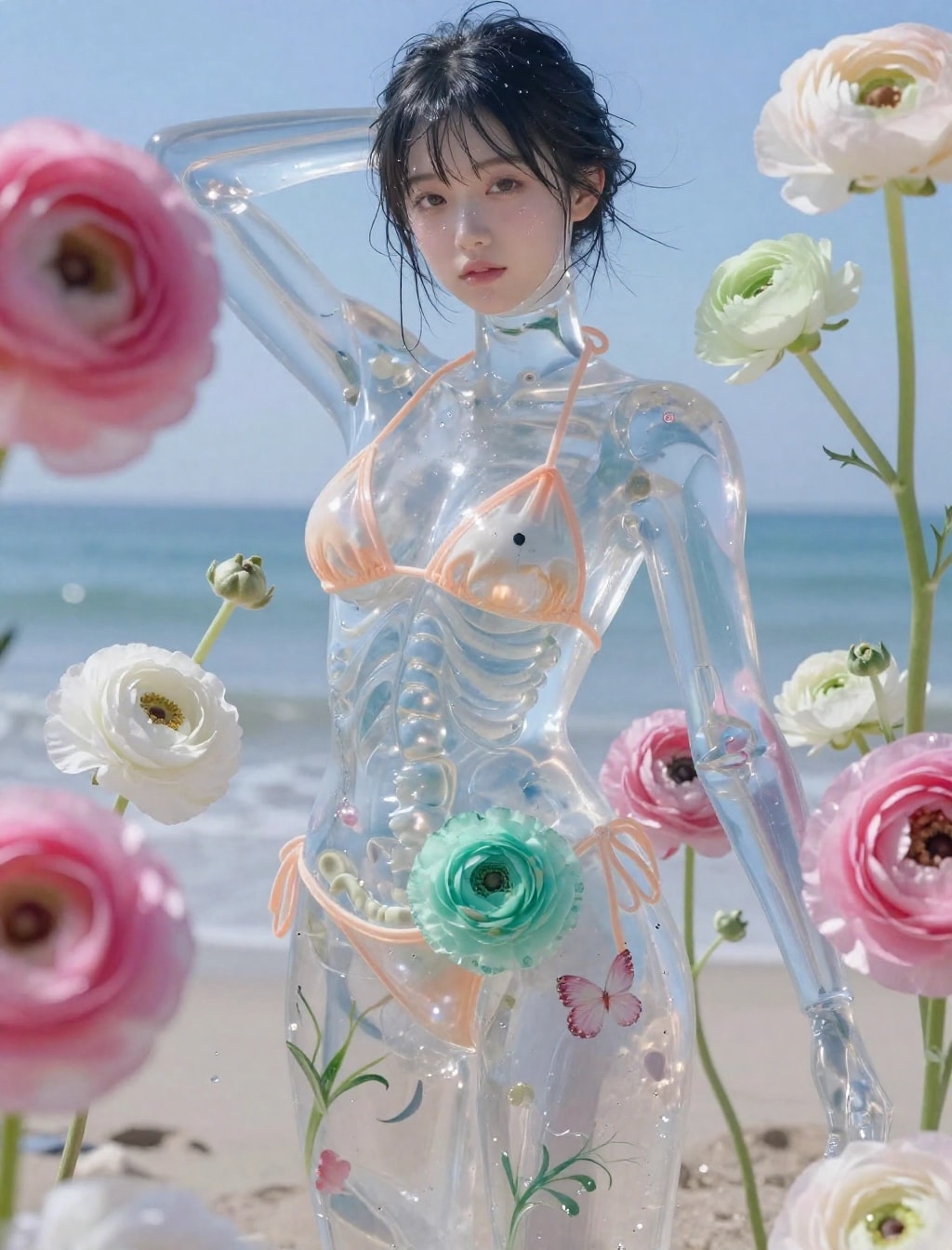 透明な体フェチ
