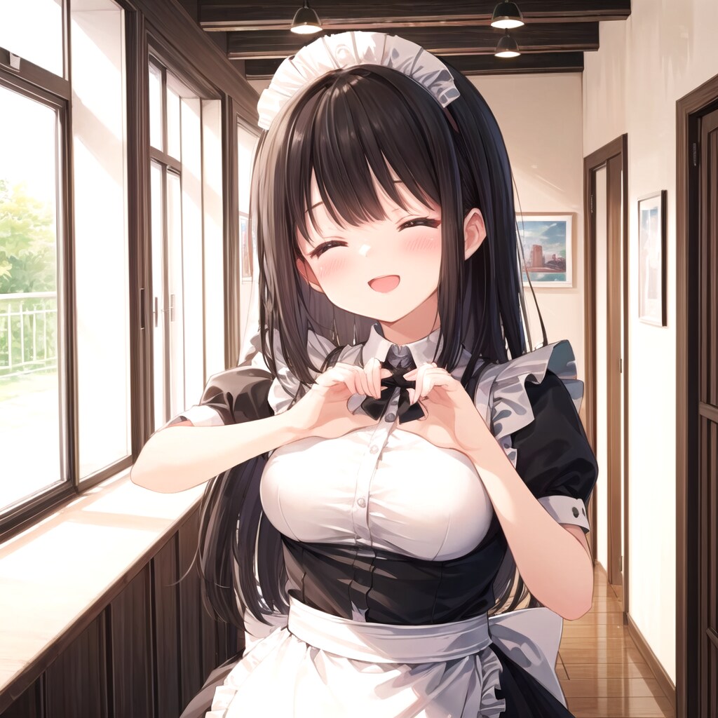 メイドさんの笑顔