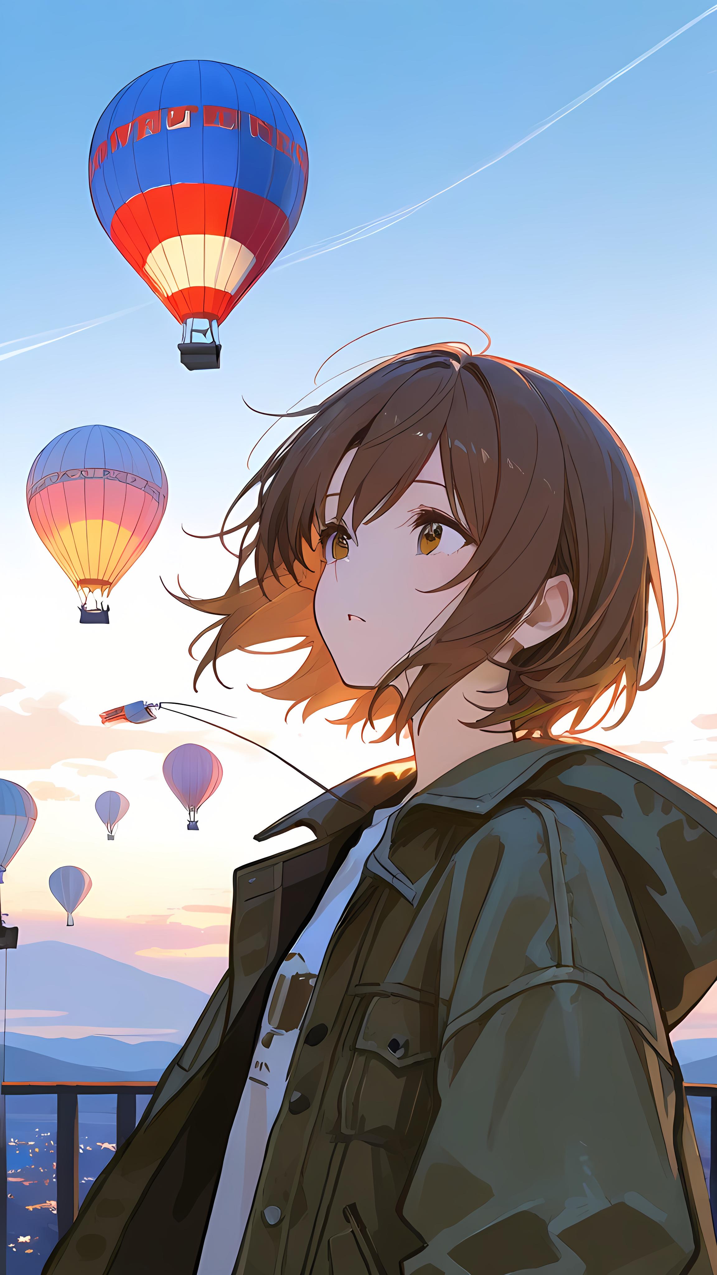 Hot air balloon Girl