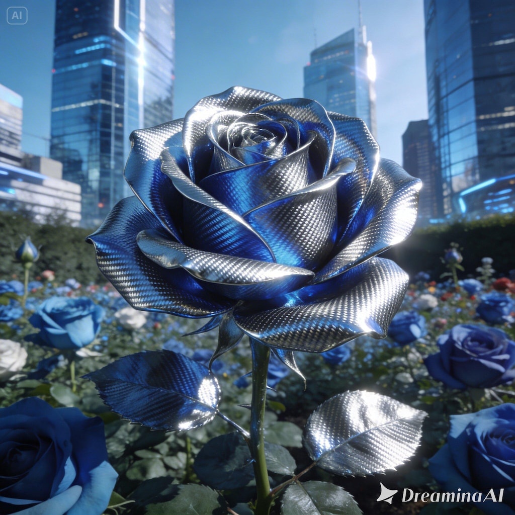 カーボン製の薔薇