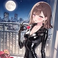 ラバースーツの架純さんと菓子類(ちちぷい版) 3枚目