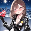ラバースーツの架純さんと菓子類(ちちぷい版) 2枚目