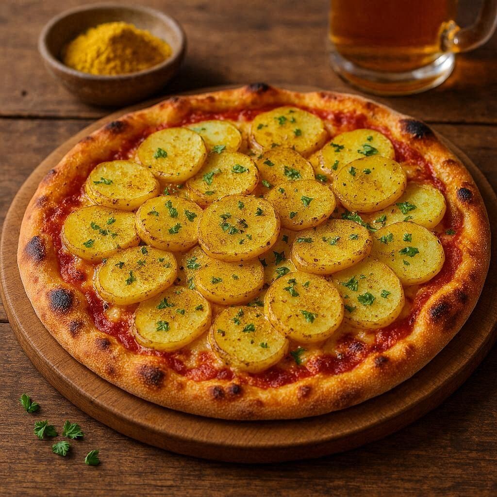 ジャーマンカレーポテトピザ