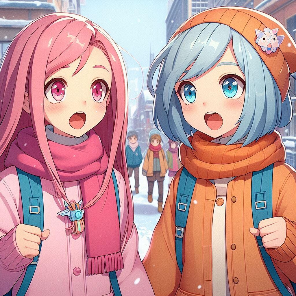 【女子コンビ】冬の朝の通学路【プチ恋バナ】