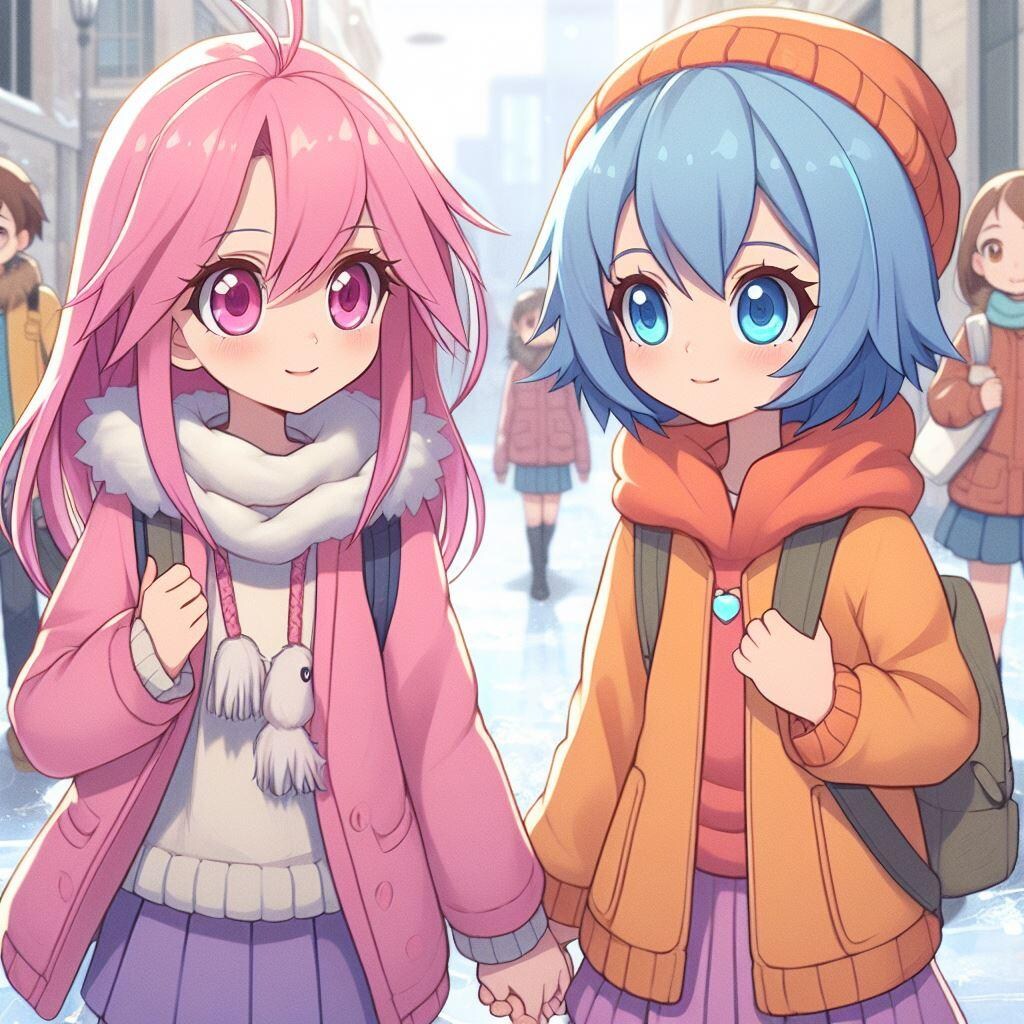 【女子コンビ】冬の朝の通学路【プチ恋バナ】