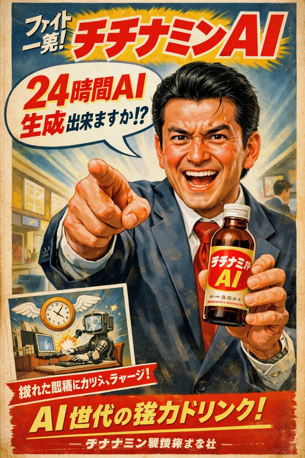24時間AI生成出来ますか❓