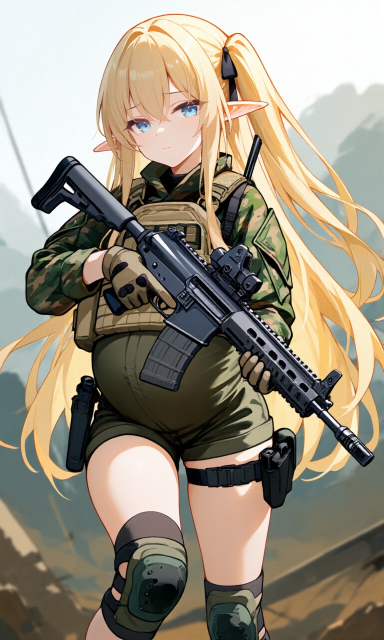 異世界ミリタリー妊婦シリーズその３９ | の人気AIイラスト・グラビア