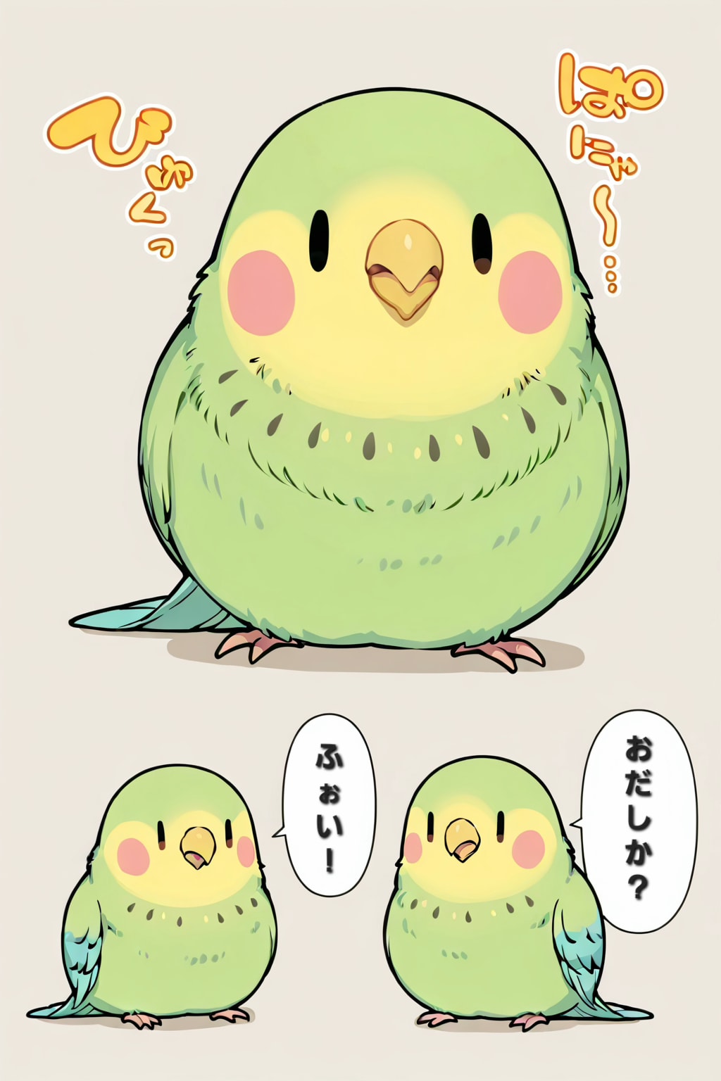【夢の共演】猫耳図書館のししょちゃんと喋るインコさん🐱🦜‬✨