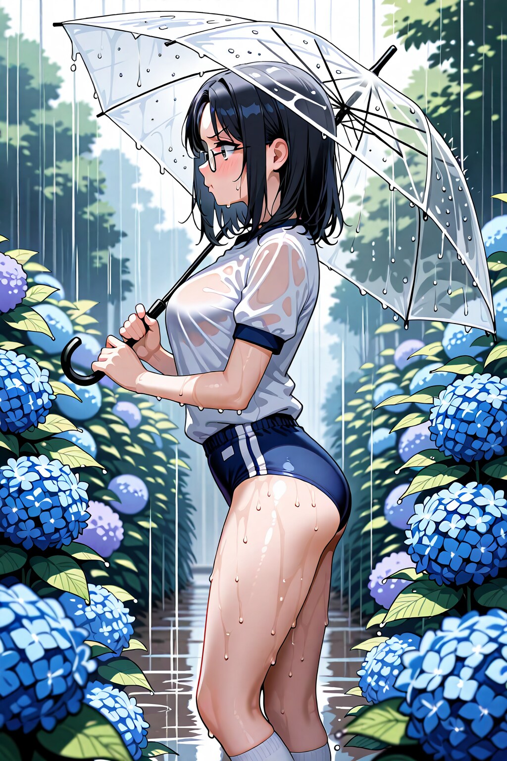 紫陽花が綺麗でも雨は嫌い