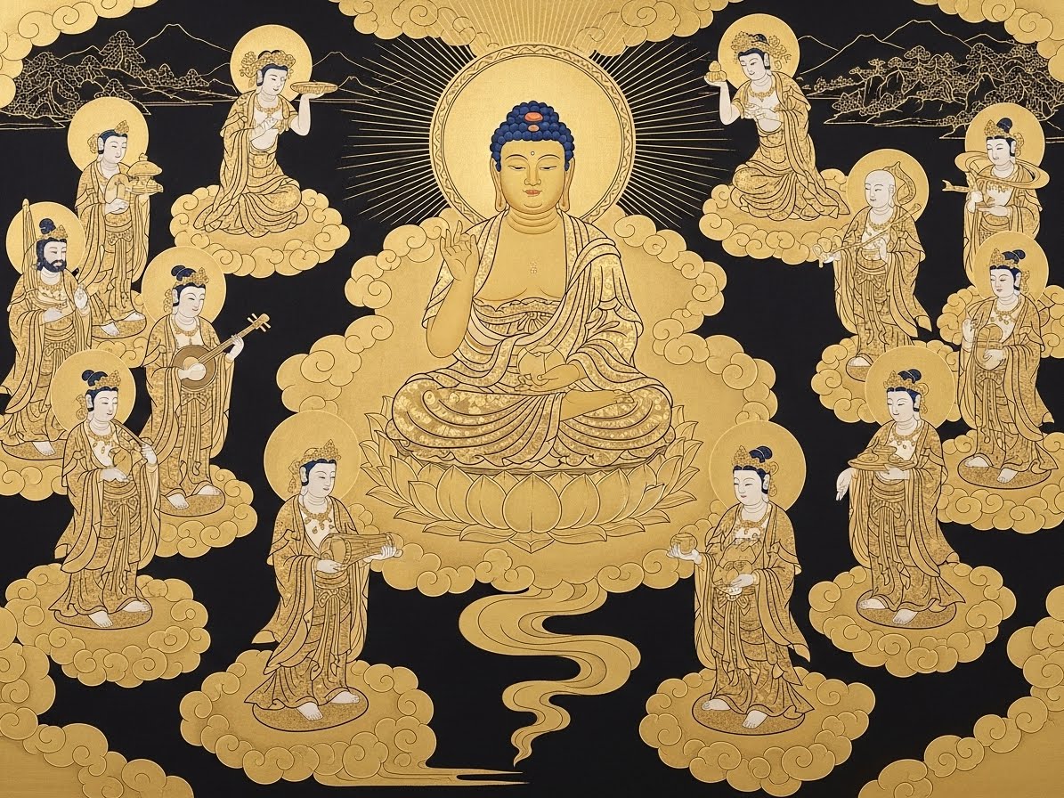 阿弥陀如来来迎図 | の人気AIイラスト・グラビア