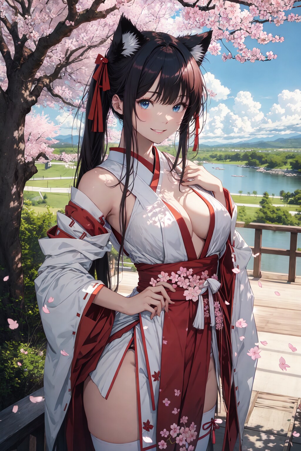 桜と