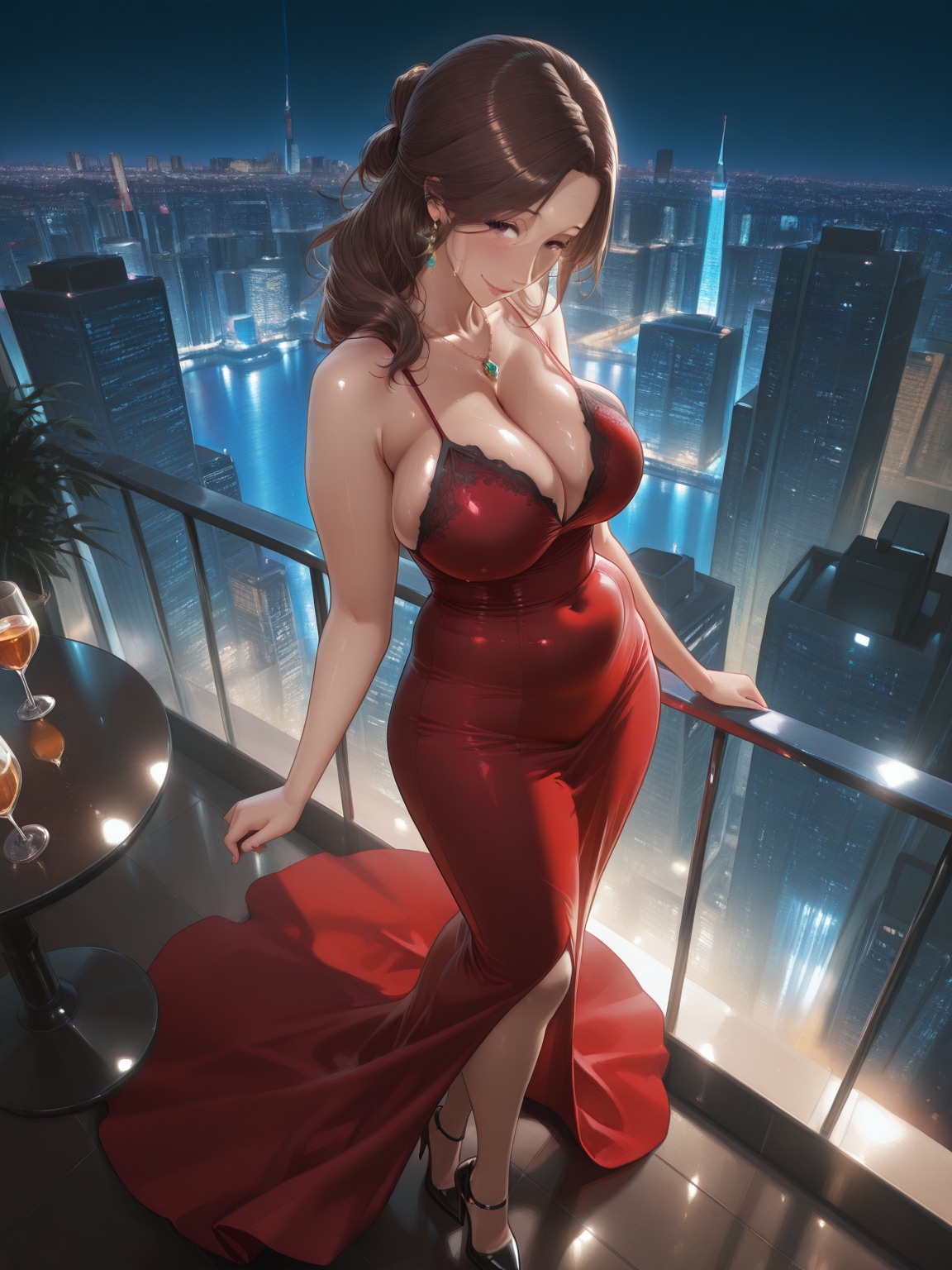 色気あふれるドレス姿_01