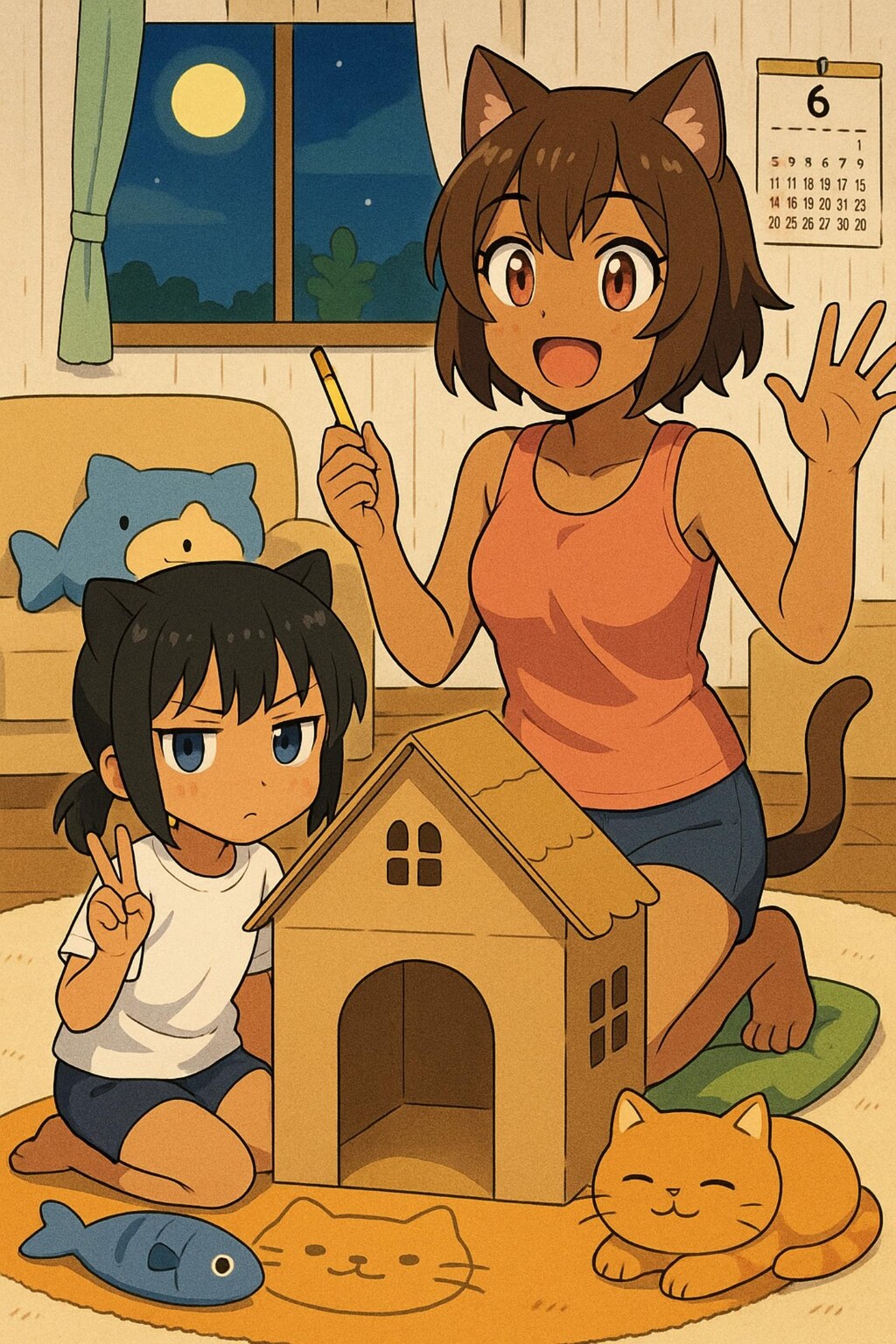 小説『ダンボールニャウス完成にゃ♪』【ニャンノ世界】