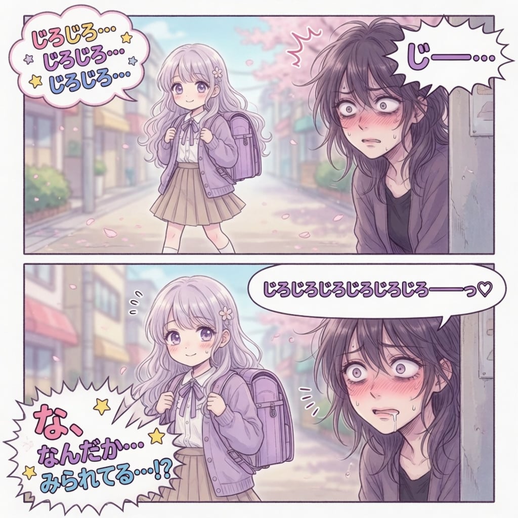 女子小学生と女性ロリコン変質者