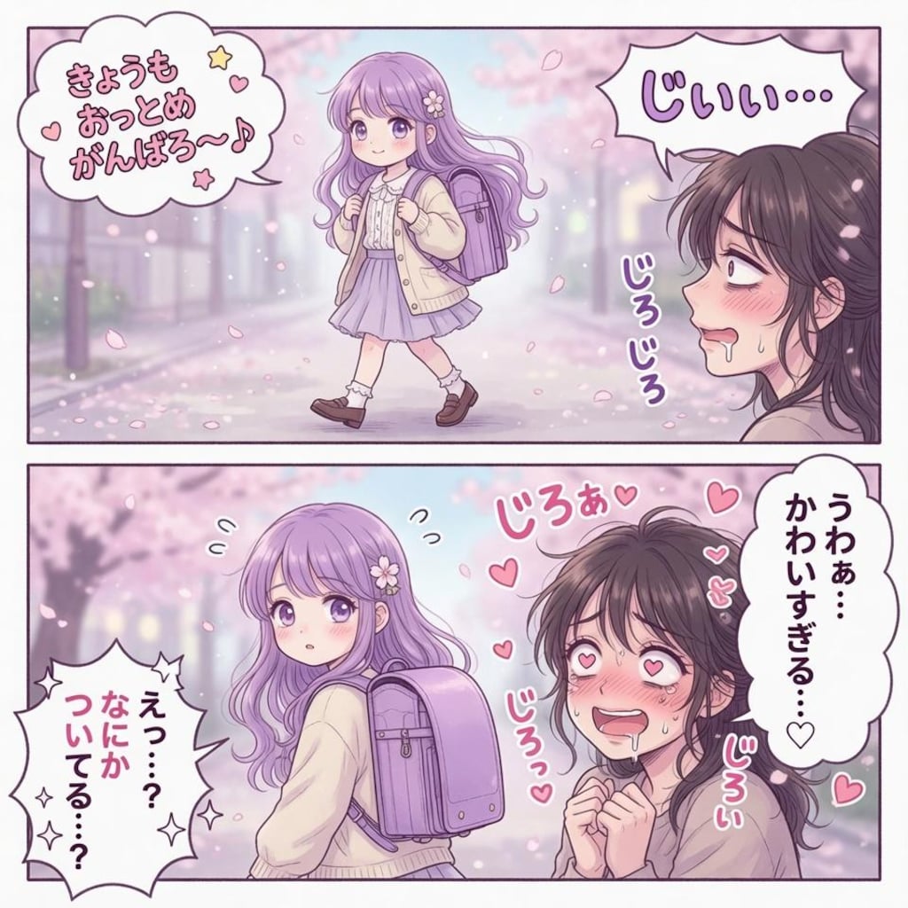 女子小学生と女性ロリコン変質者