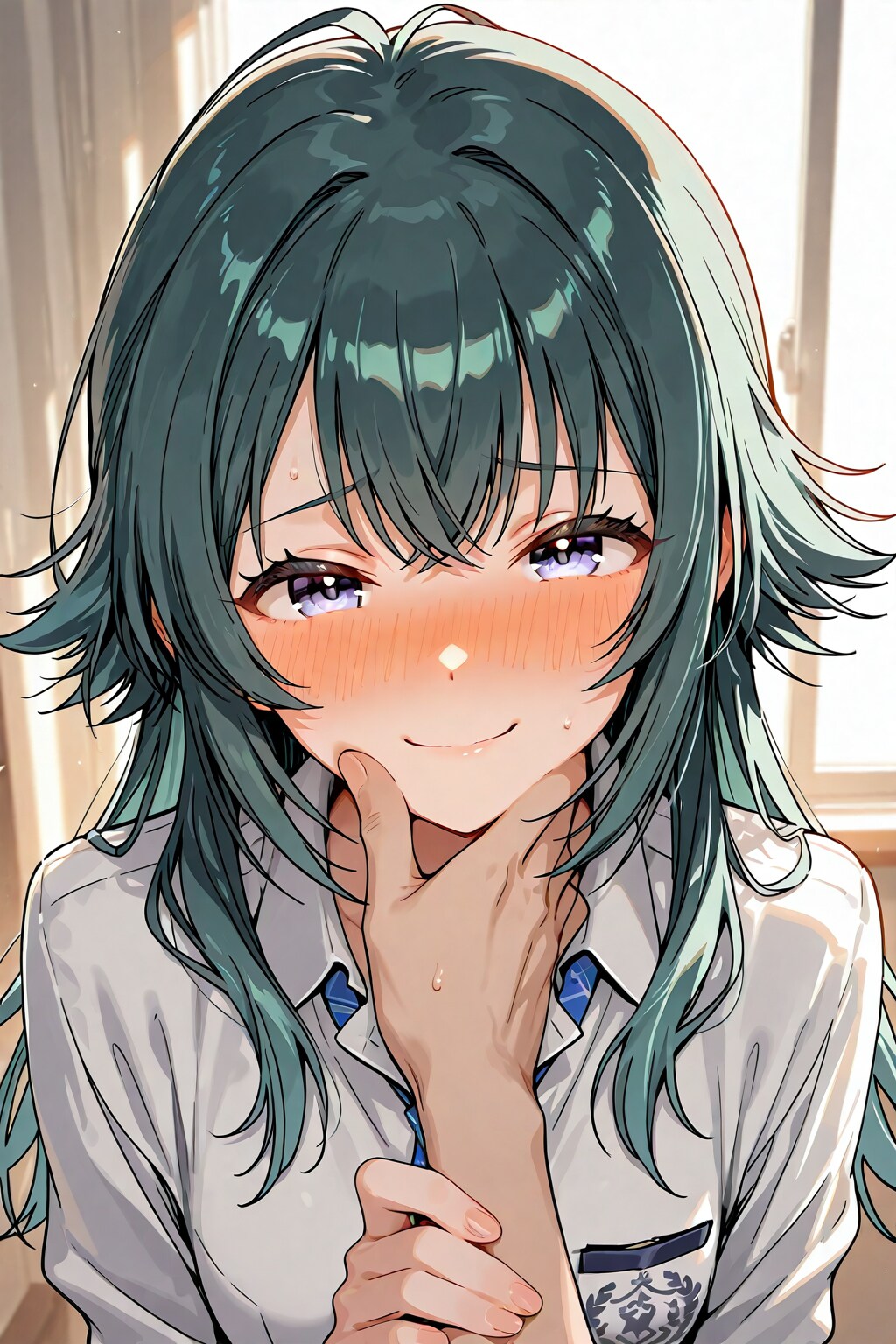 夕暮れの教室で