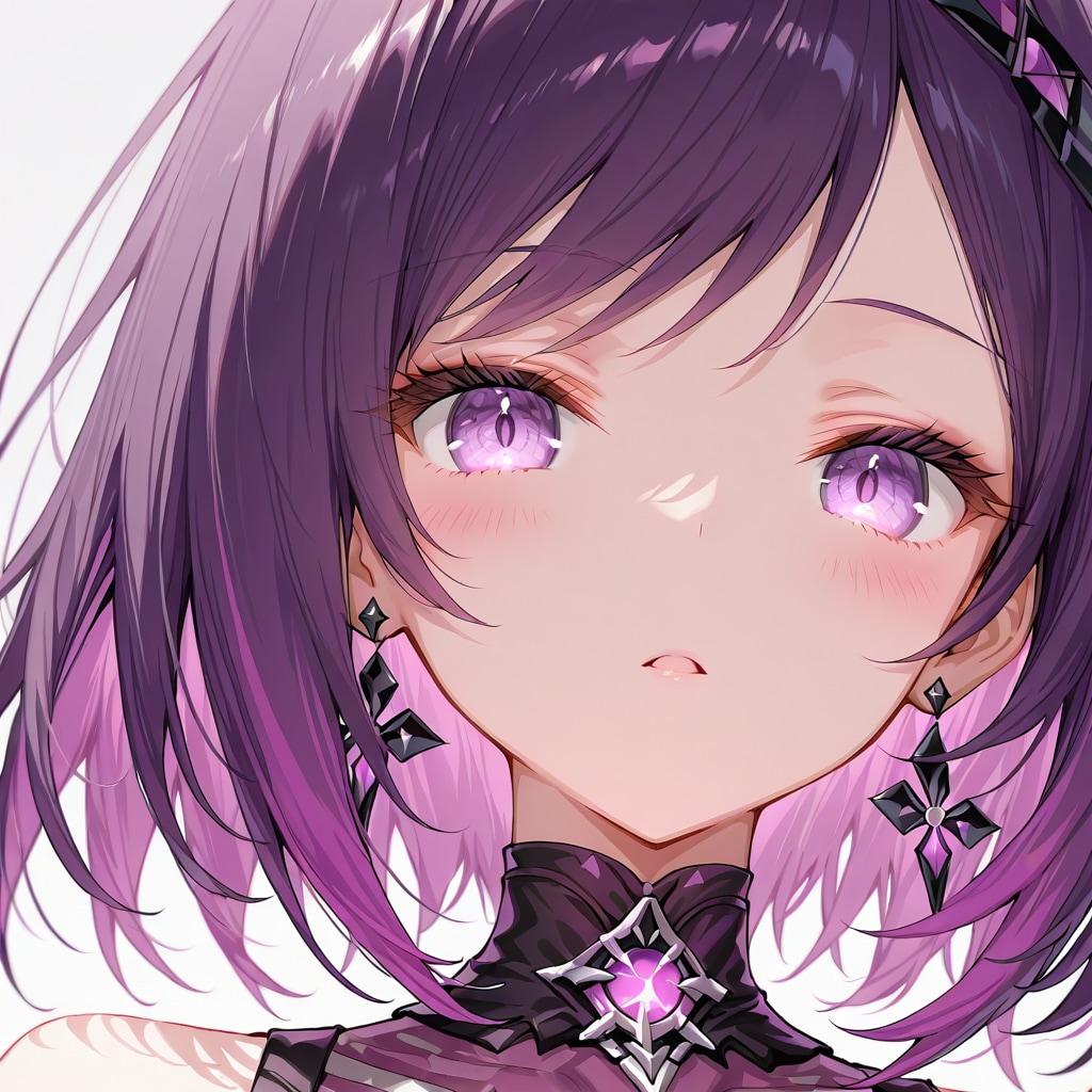 パープル・ガール | の人気AIイラスト・グラビア