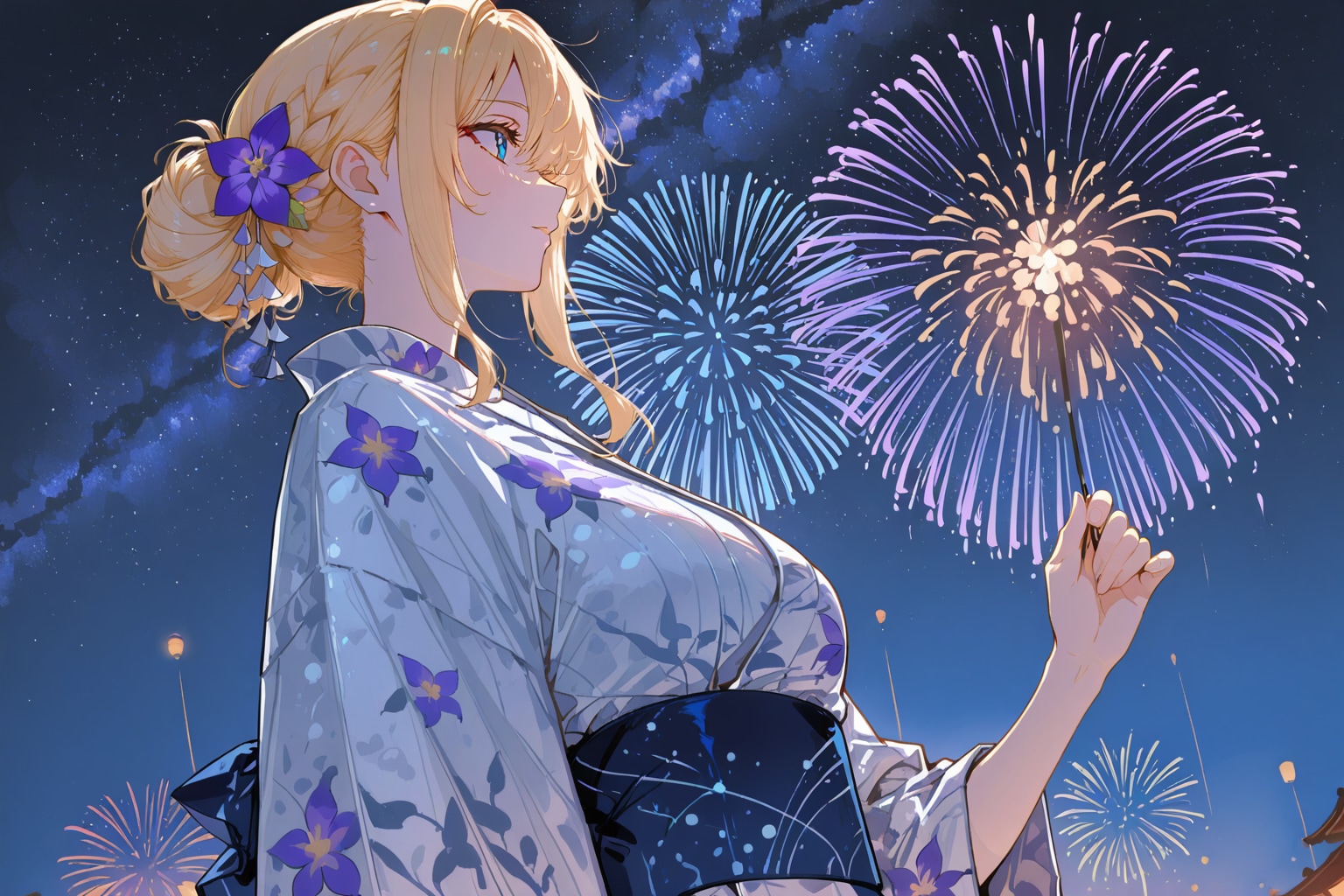 APRICOT 花火とちちぷいちゃん | の人気AIイラスト・グラビア