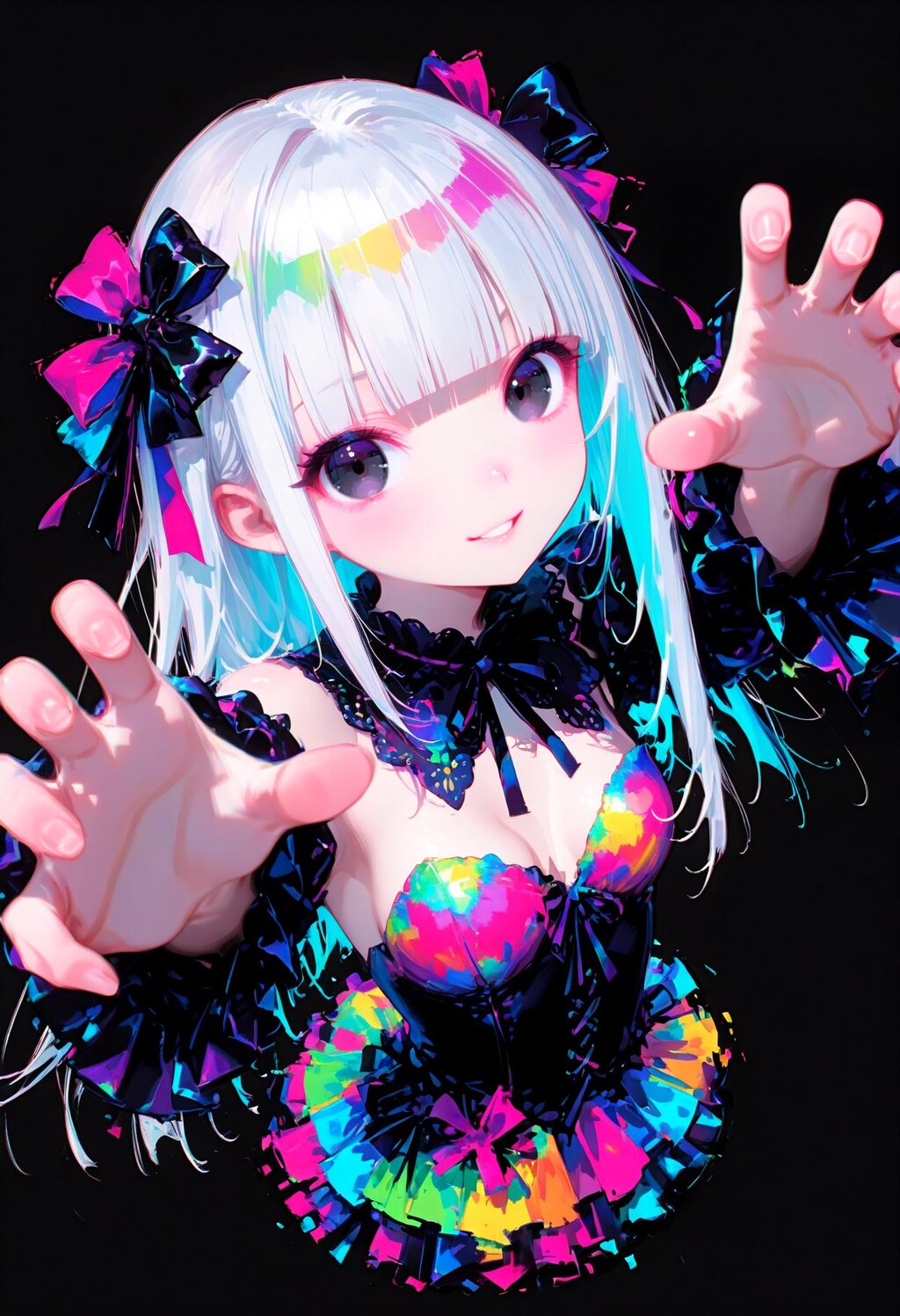 カラフルペインティングガール