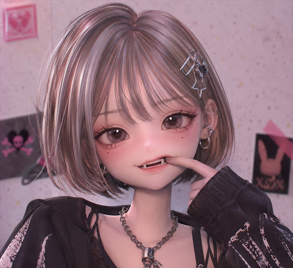 3DCG風を練習中