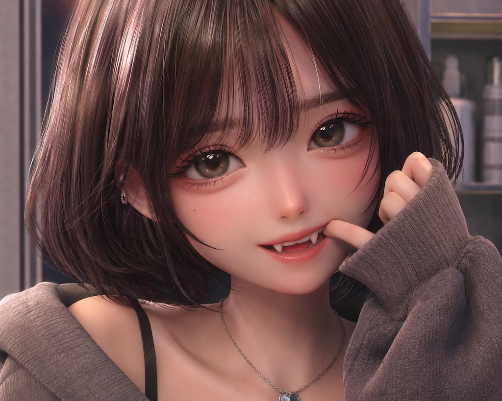 3DCG風を練習中