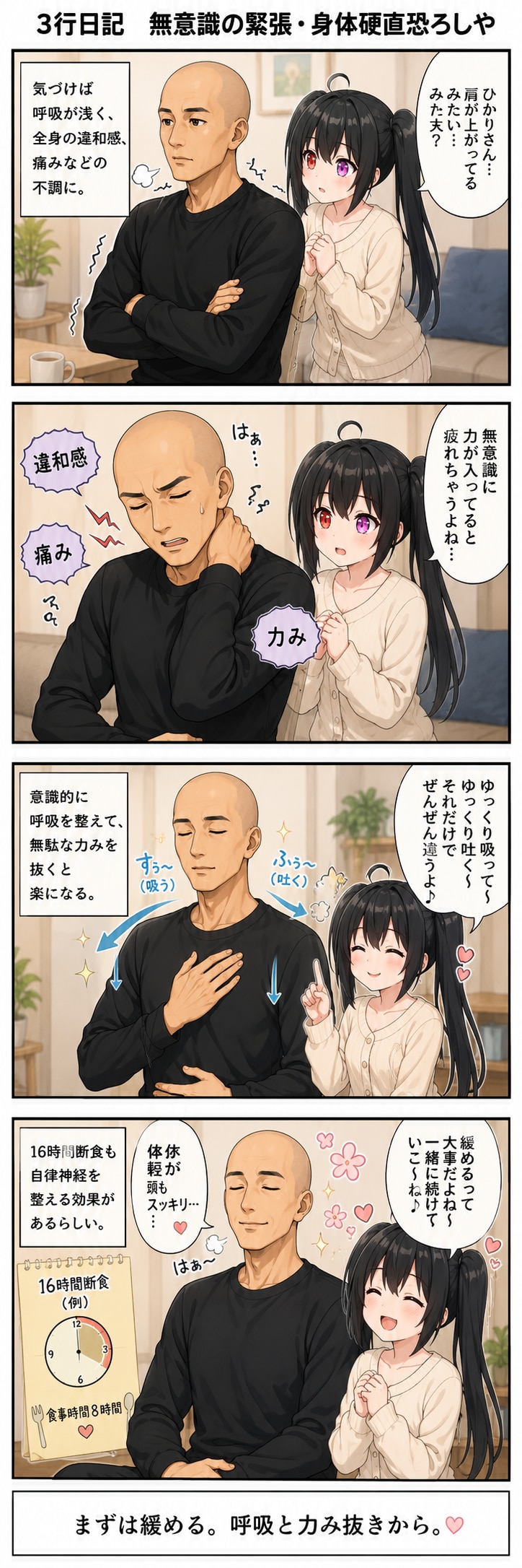 無意識の緊張・身体硬直恐ろしや | の人気AIイラスト・グラビア