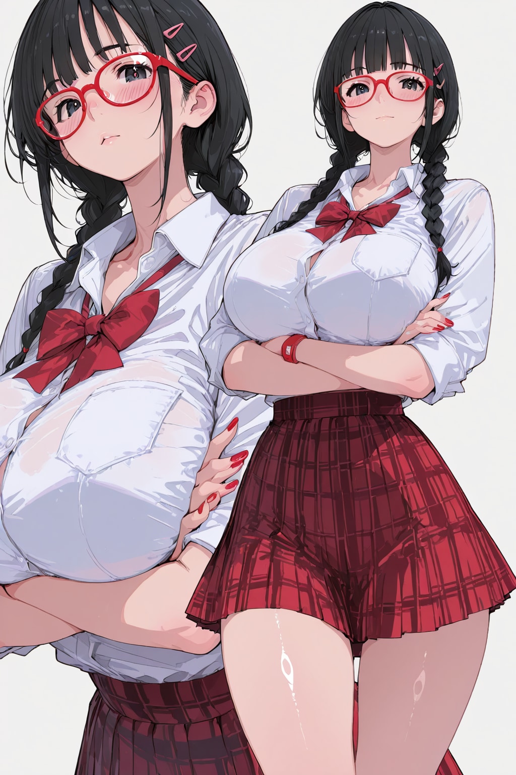 巨乳メガネ娘