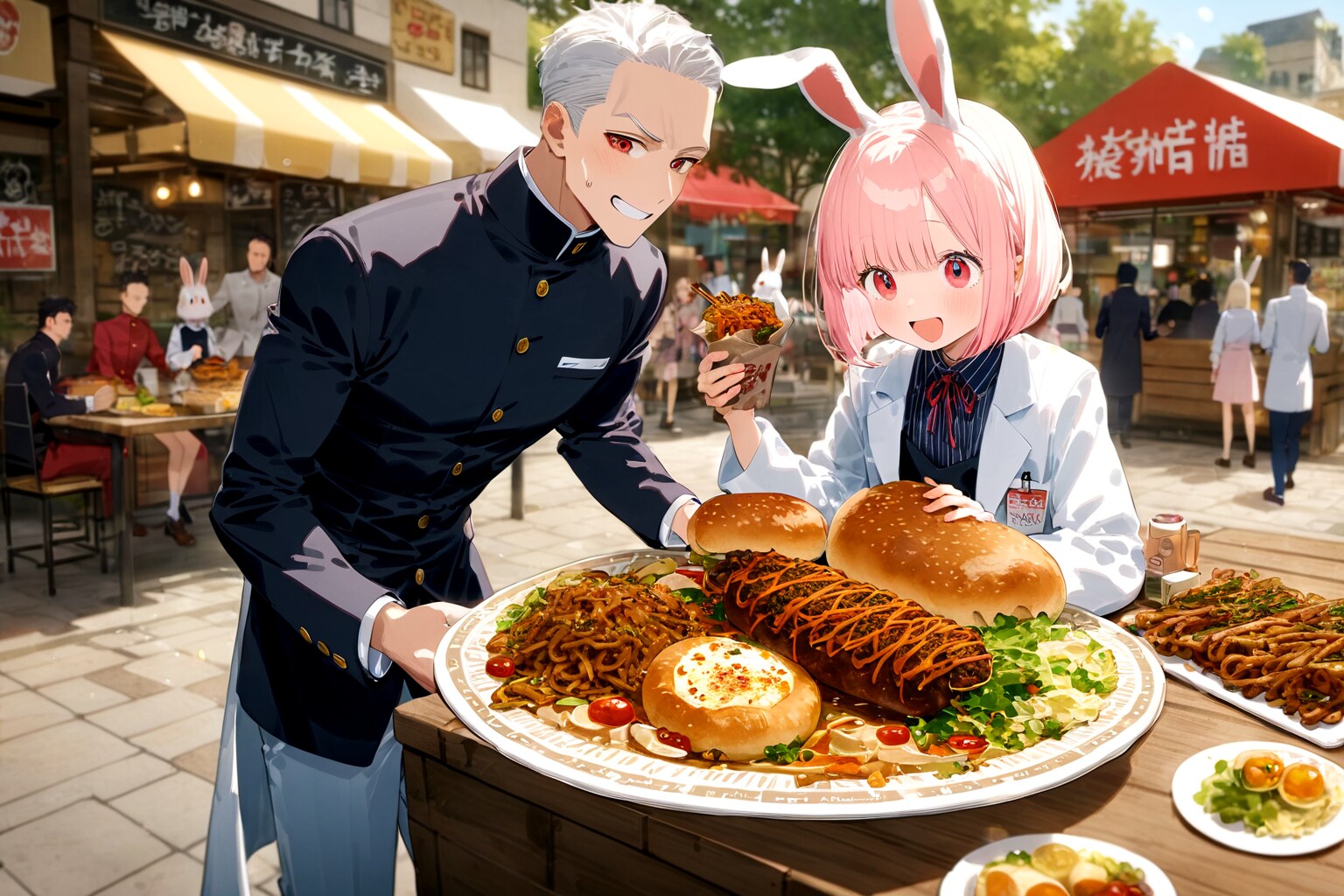 焼きそばパンチャレンジ　2024-09-10 | の人気AIイラスト・グラビア