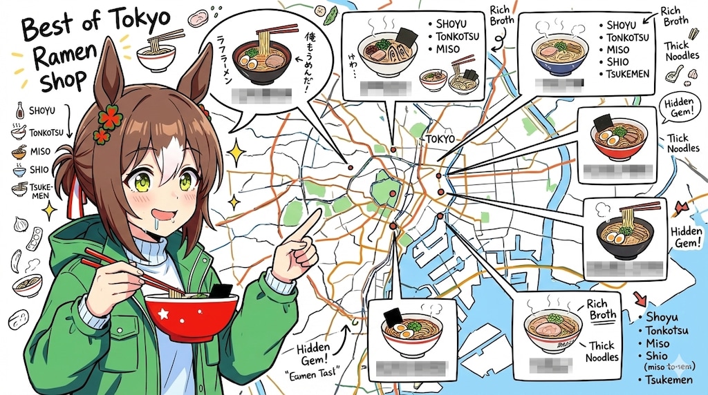 ファイン殿下おススメ？東京のうまいラーメン店♪（日本語版＆訪日外国人観光客向け版）