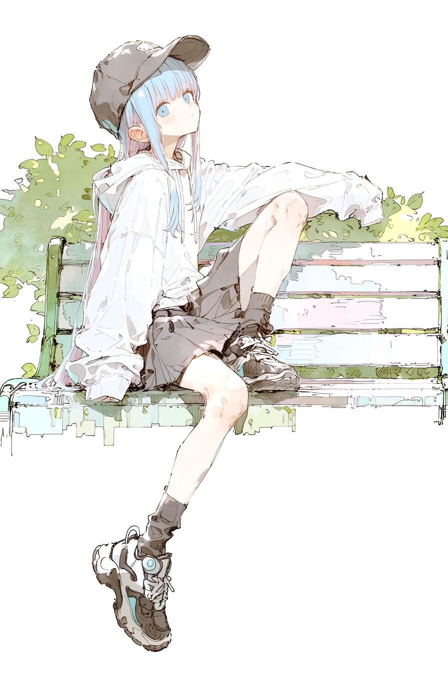 公園のベンチ | の人気AIイラスト・グラビア