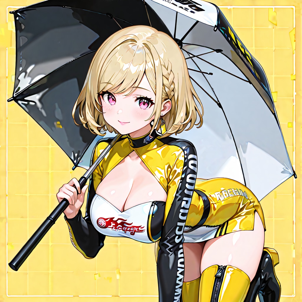 黄と黒のレースクイーン