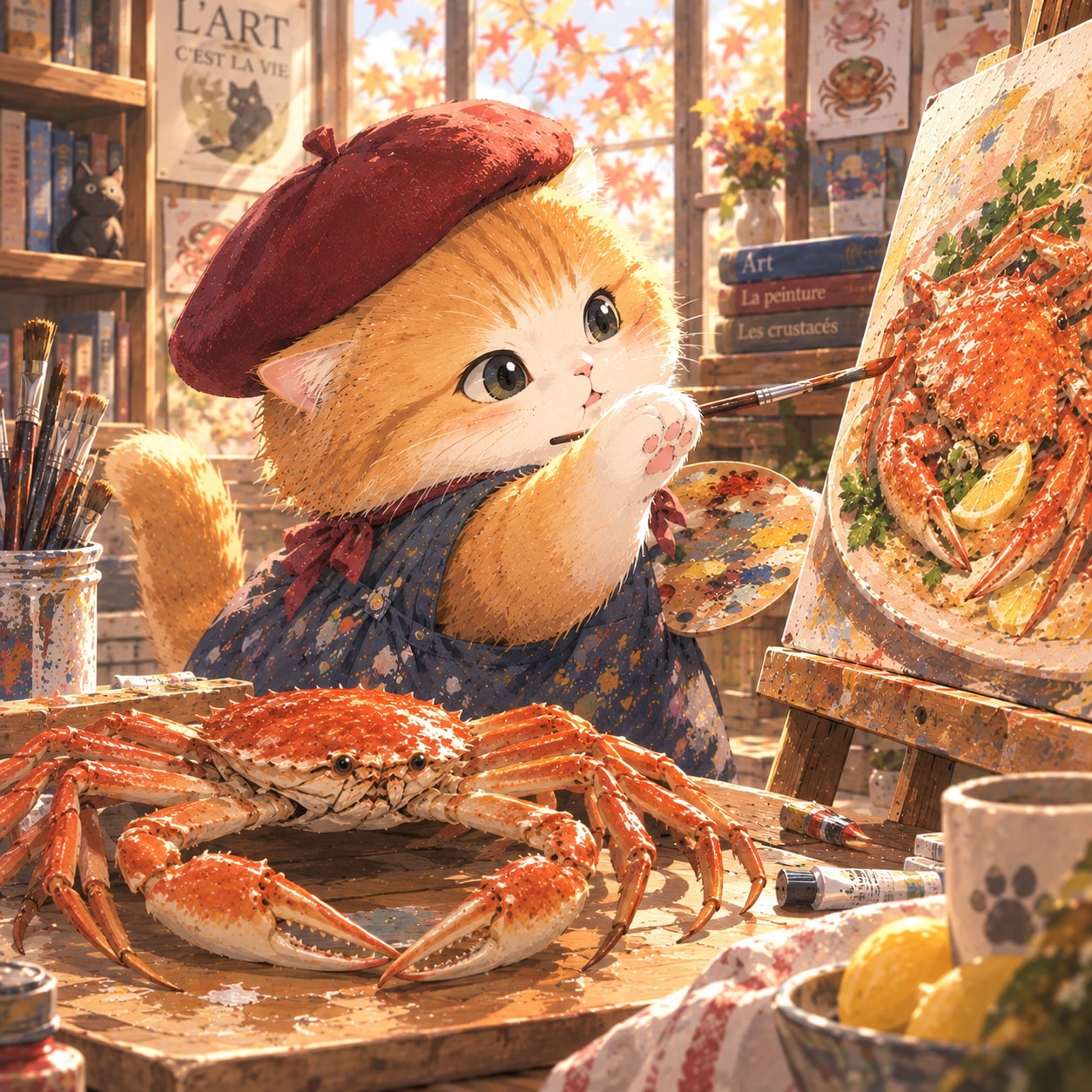 ねこさま、芸術の秋🎨 | の人気AIイラスト・グラビア