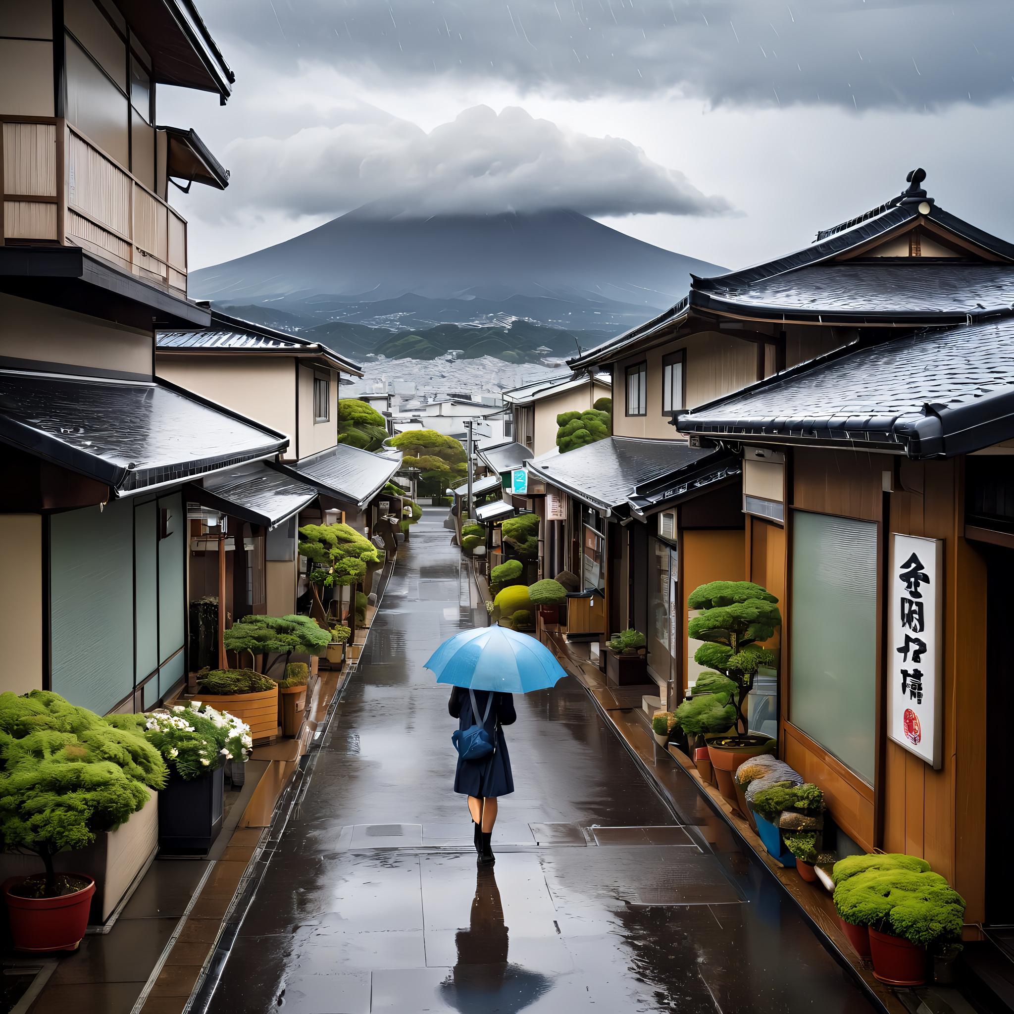 雨の日の帰り道
