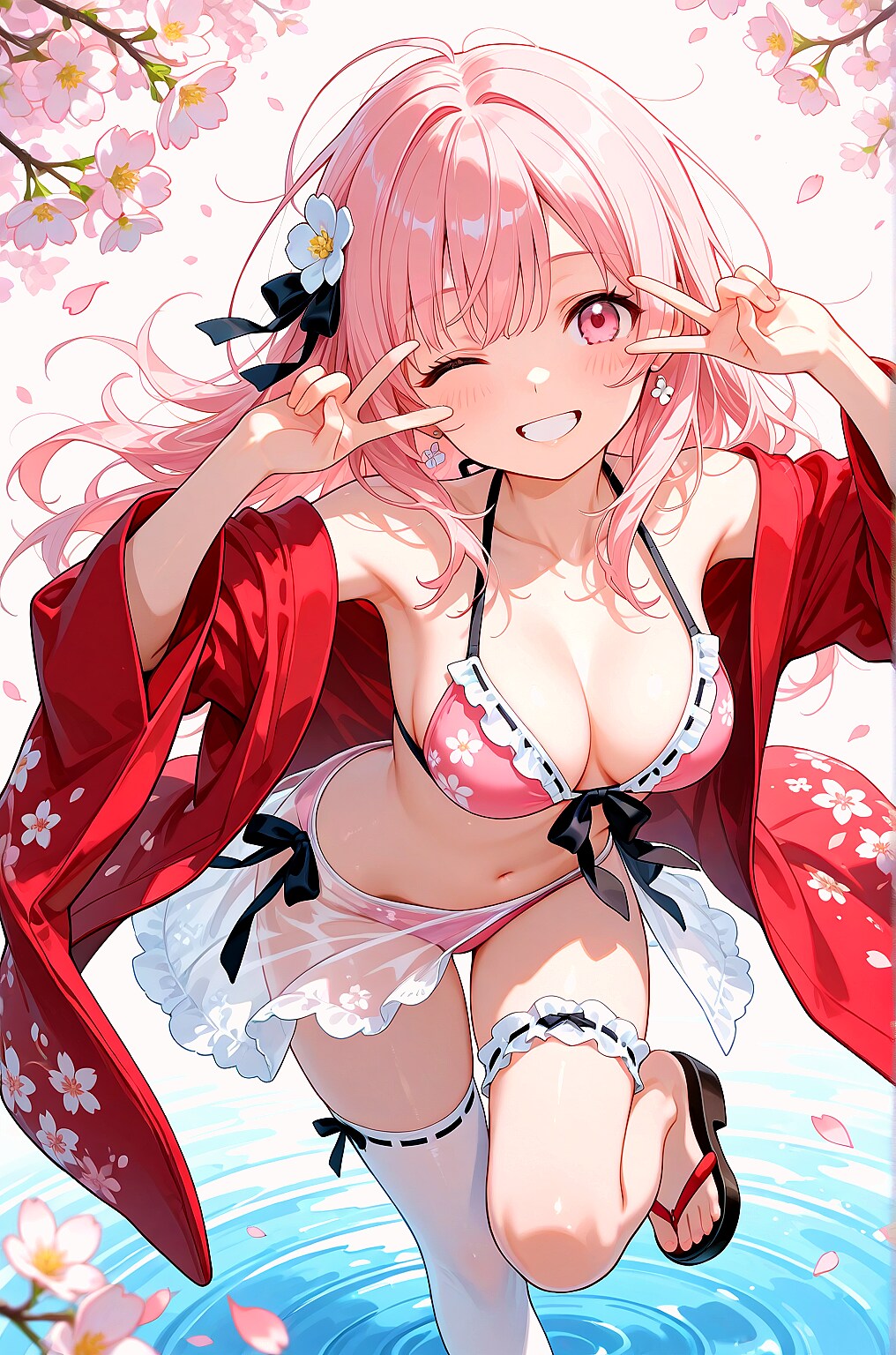桜✕ビキニ