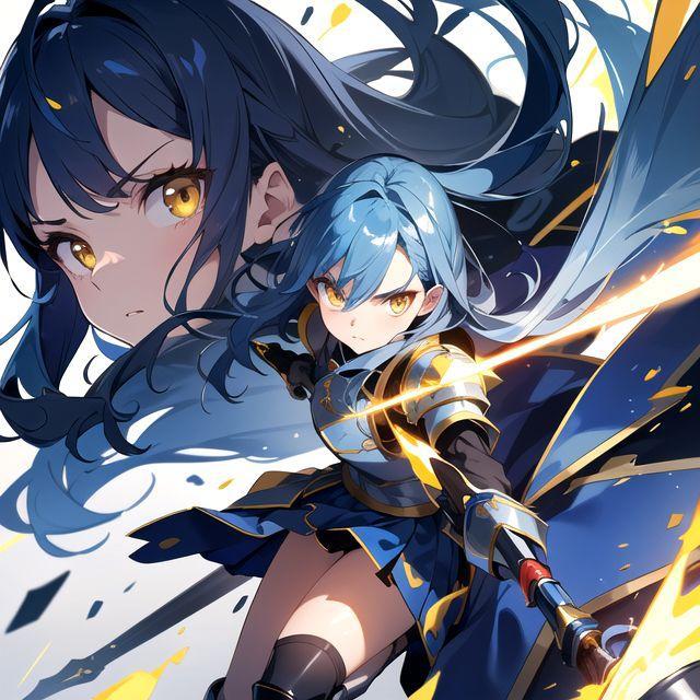 青髪騎士
