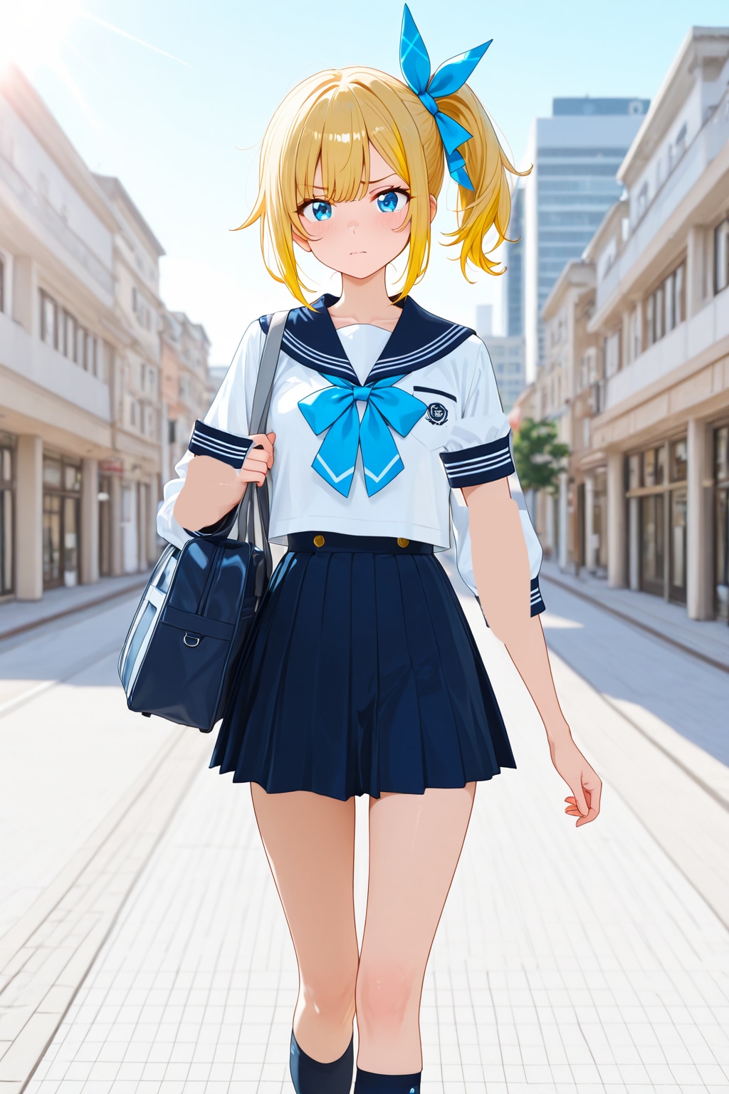 金髪少女痴漢被害③