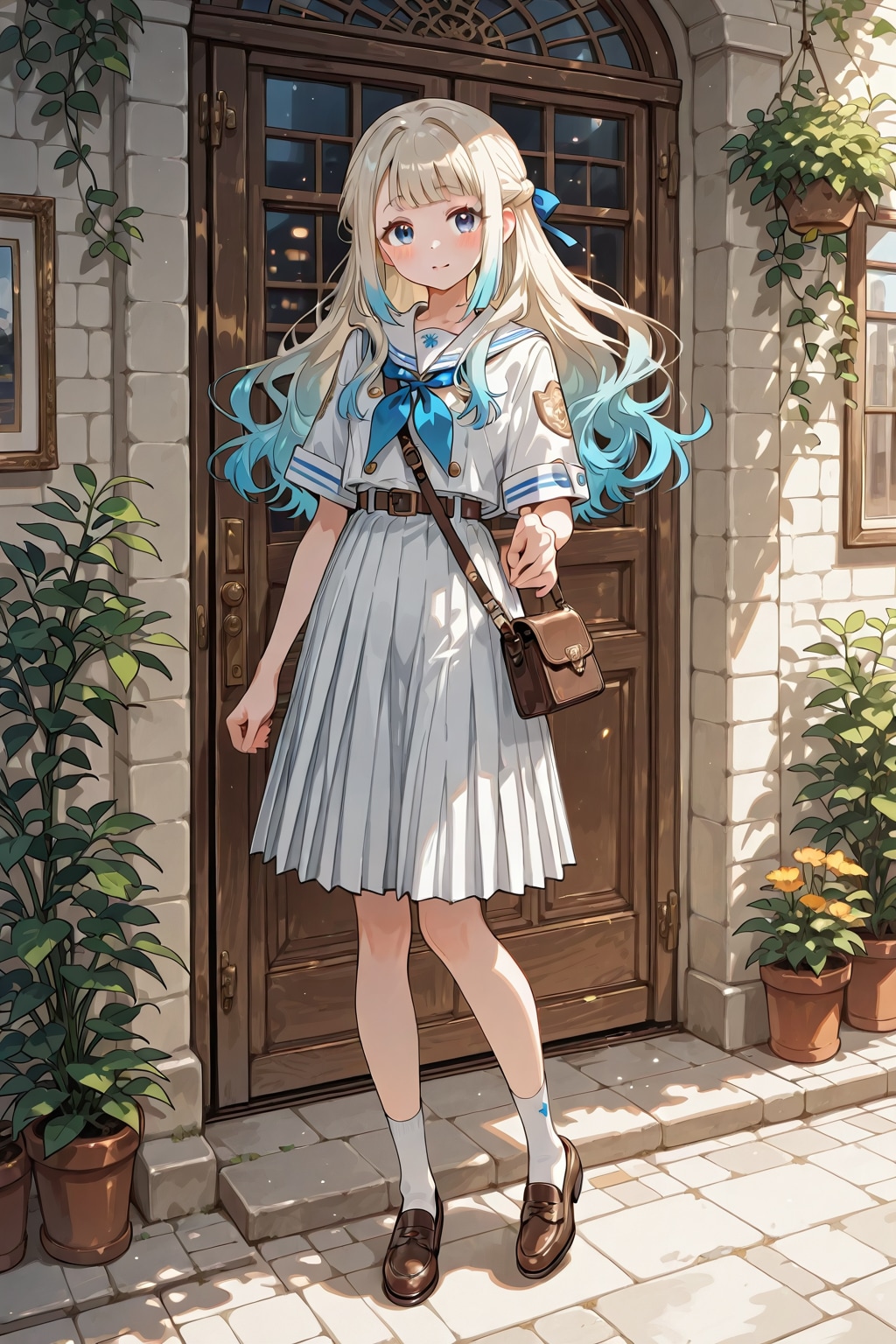 「si pirka menoko」(アイヌ語)の全身写真