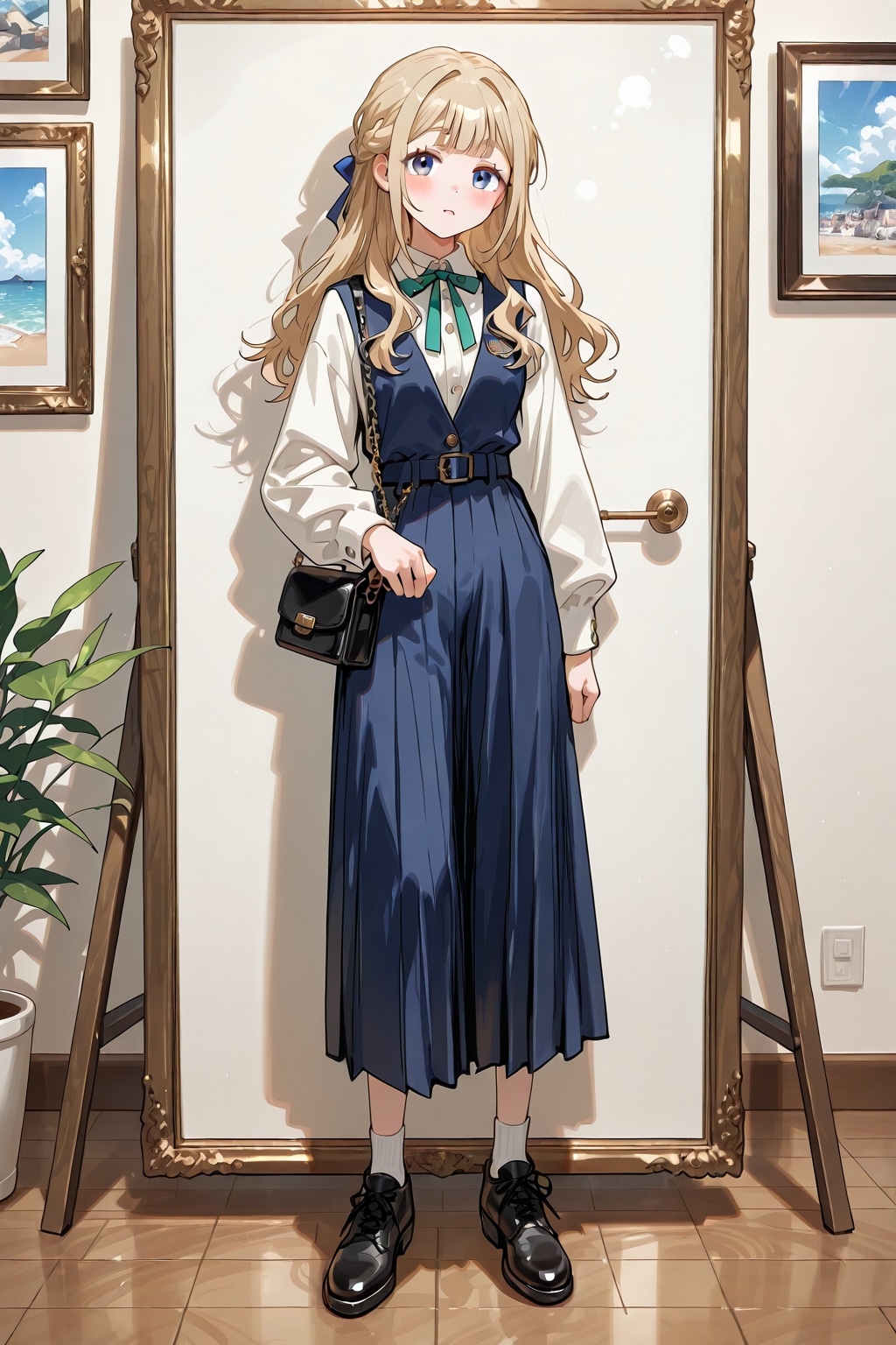 「si pirka menoko」(アイヌ語)の全身写真