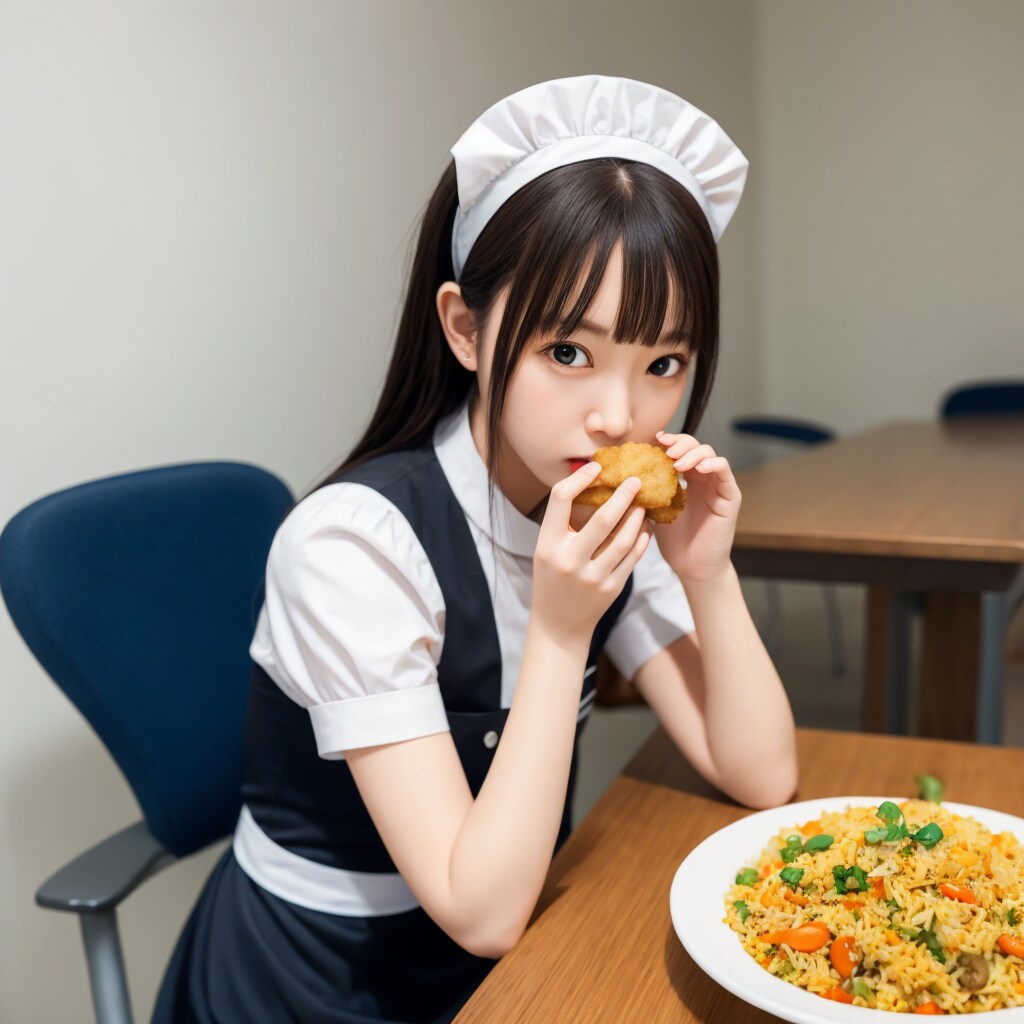 GARNETのチャーハンを食べる